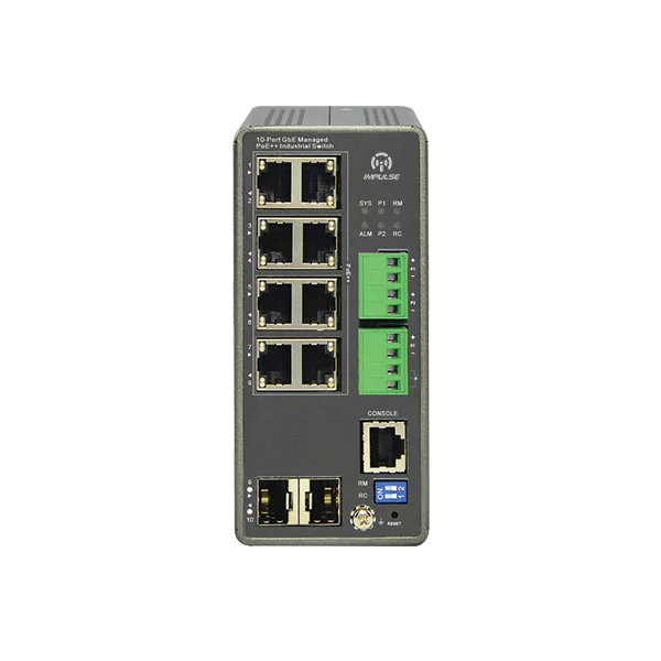 Industrial L2 + managed GbE + PoE + Switch