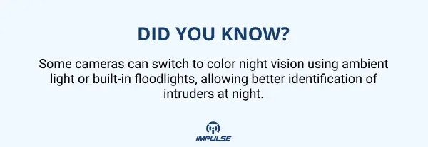 switch to color night vision camera