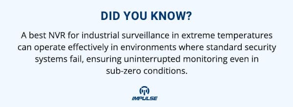 NVR for industrial surveillance