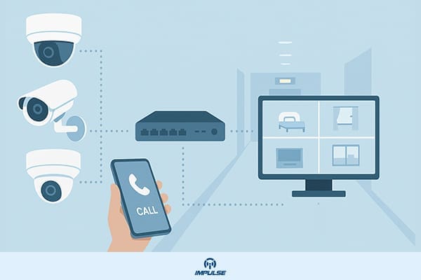 Modern scalable surveillance system using IP-based network cameras for enterprise security