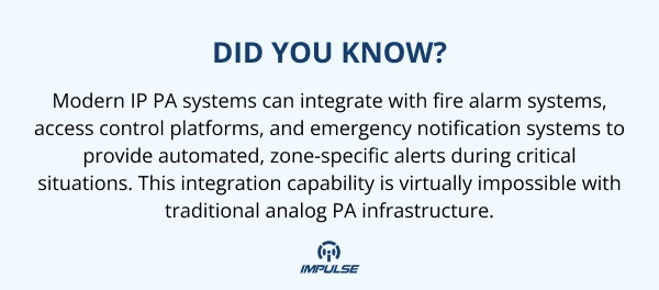 analog PA infrastructure