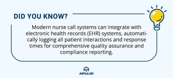 Modern nurse call systems